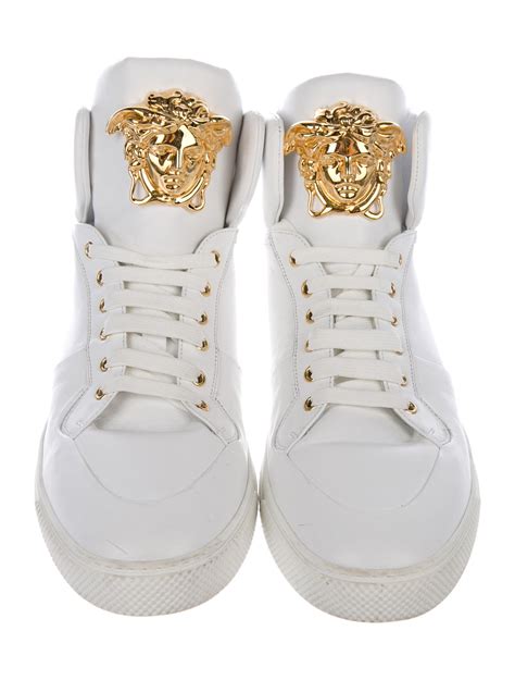 pink versace sneakers with medusa head|Versace Medusa boots.